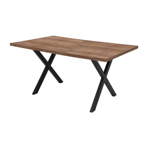 ΤΡΑΠΕΖΙ ΤΡΑΠΕΖΑΡΙΑΣ Fylliana "Alfa" FLAGSTAFF ΕΠΙΦΑΝΕΙΑ ΜΕ ΜΑΥΡΗ ΒΑΣΗ 140x90x75εκ fps