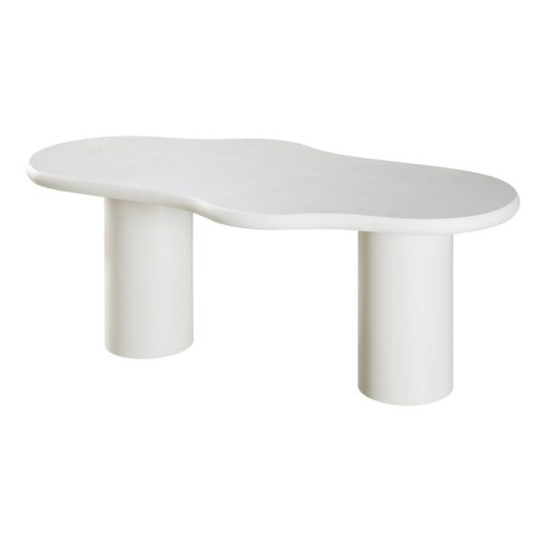 ΤΡΑΠΕΖΙ ΤΡΑΠΕΖΑΡΙΑΣ Fylliana Concretto ΛΕΥΚΟ ΜΕ ΥΦΗ ΤΣΙΜΕΝΤΟΥ ΧΡΩΜΑ 180x900x76εκ