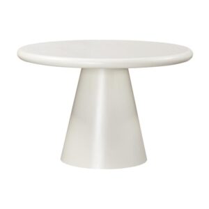 ΤΡΑΠΕΖΙ ΤΡΑΠΕΖΑΡΙΑΣ Fylliana Concretto ΣΤΡΟΓΓΥΛΟ ΛΕΥΚΟ ΜΕ ΥΦΗ ΤΣΙΜΕΝΤΟΥ ΧΡΩΜΑ 120x76 εκ