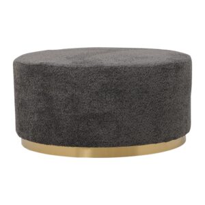 ΥΦΑΣΜΑΤΙΝΟ ΣΤΡΟΓΓΥΛΟ ΣΚΑΜΠΟ Fylliana 22283 ΜΑΥΡΟ ΧΡΩΜΑ ΜΕ ΧΡΥΣΗ ΒΑΣΗ 80x80x41εκ