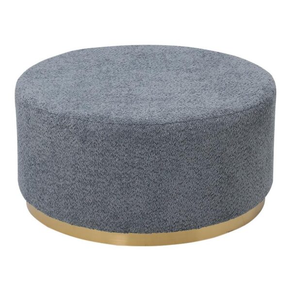 ΥΦΑΣΜΑΤΙΝΟ ΣΤΡΟΓΓΥΛΟ ΣΚΑΜΠΟ Fylliana 22283 ΜΠΛΕ ΧΡΩΜΑ ΜΕ ΧΡΥΣΗ ΒΑΣΗ 80x80x41εκ