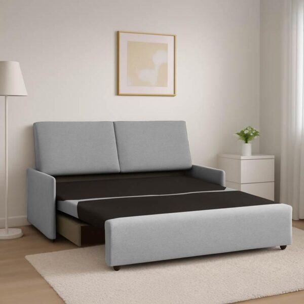 ΔΙΘΕΣΙΟΣ ΚΑΝΑΠΕΣ ΚΡΕΒΑΤΙ Fylliana New Orelia ΓΚΡΙ ΧΡΩΜΑ 164x92x85εκ