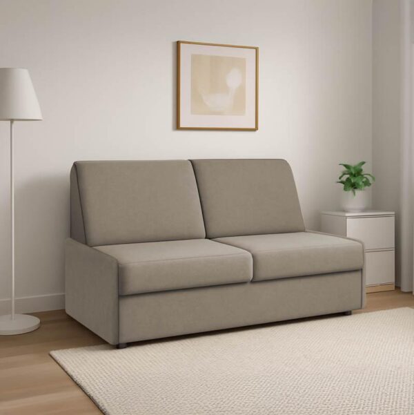 ΔΙΘΕΣΙΟΣ ΚΑΝΑΠΕΣ ΚΡΕΒΑΤΙ Fylliana New Orelia ΜΠΕΖ-ΚΑΦΕ ΧΡΩΜΑ 164x92x85εκ