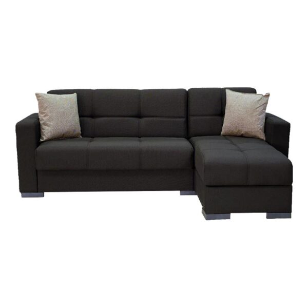 ΓΩΝΙΑΚΟΣ ΚΑΝΑΠΕΣ Fylliana Avignon ΣΚΟΥΡΟ ΚΑΦΕ-ΜΠΕΖ 212*145εκ