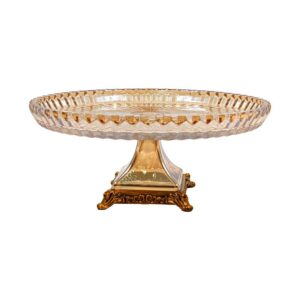 ΓΥΑΛΙΝΗ ΔΙΑΚΟΣΜΗΤΙΚΗ ΠΙΑΤΕΛΑ Fylliana FL1208 AMBER ΧΡΩΜΑ 32x17εκ