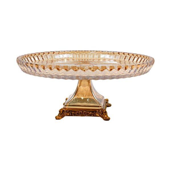 ΓΥΑΛΙΝΗ ΔΙΑΚΟΣΜΗΤΙΚΗ ΠΙΑΤΕΛΑ Fylliana FL1208 AMBER ΧΡΩΜΑ 32x17εκ