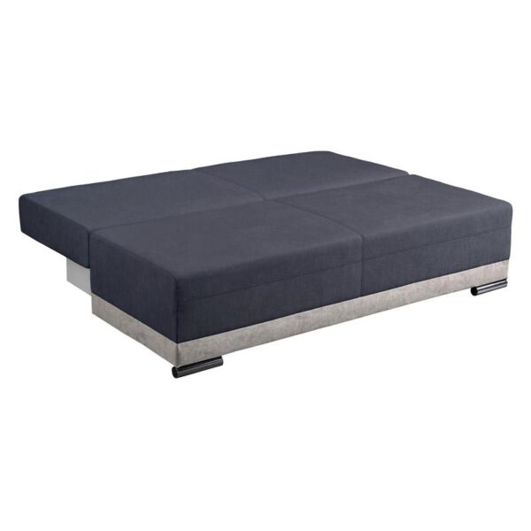 ΚΑΝΑΠΕΣ ΚΡΕΒΑΤΙ KRON ΣΚΟΥΡΟ ΓΚΡΙ ΧΡΩΜΑ 198x95x81εκ