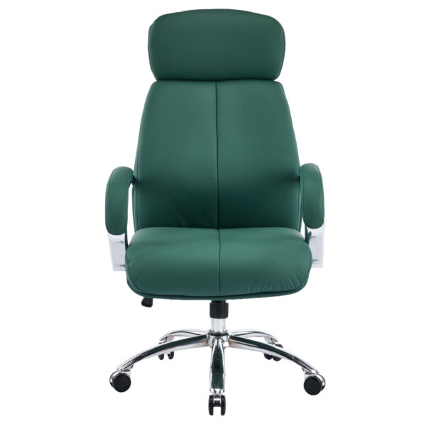 ΚΑΡΕΚΛΑ ΓΡΑΦΕΙΟΥ TOREN HM18357.07 ΠΡΑΣΙΝΟ PU ΔΕΡΜΑ--ΒΑΣΗ ΧΡΩΜΙΟΥ 66x74x128Υεκ