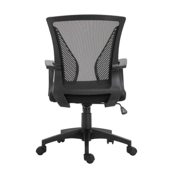 ΚΑΡΕΚΛΑ ΓΡΑΦΕΙΟΥ Fylliana FL05 ΜΑΥΡΗ ΠΛΑΤΗ-ΜΑΥΡΟ ΚΑΘΙΣΜΑ 57x65x90/100εκ