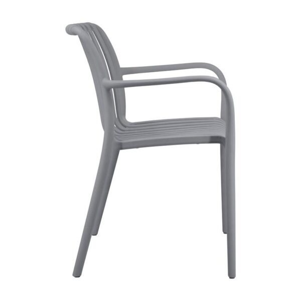 ΚΑΡΕΚΛΑ ΚΗΠΟΥ Fylliana Edith ΓΚΡΙ ΧΡΩΜΑ 58x55x82εκ