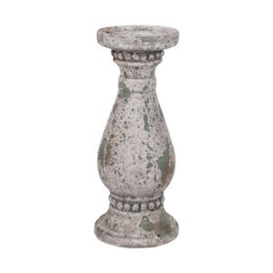 ΚΕΡΑΜΙΚΟ ΚΗΡΟΗΓΙΟ Fylliana FL18121 ΜΠΕΖ-ΚΑΦΕ-ΠΡΑΣΙΝΟ ΧΡΩΜΑ 14x14x33εκ