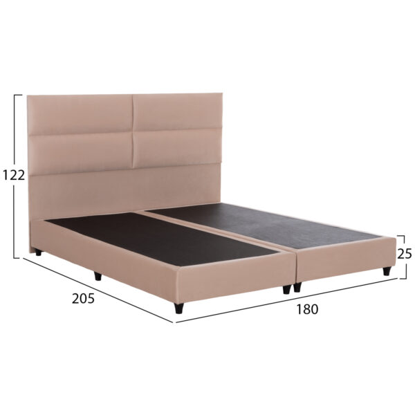 krebati-yperdiplo-apo-skoyro-mpez-yfasma-2-1.jpg ΚΡΕΒΑΤΙ ΥΠΕΡΔΙΠΛΟ MILO ΑΠΟ ΣΚΟΥΡΟ ΜΠΕΖ ΥΦΑΣΜΑ HM628.22 ΓΙΑ ΣΤΡΩΜΑ 180x200 εκ.