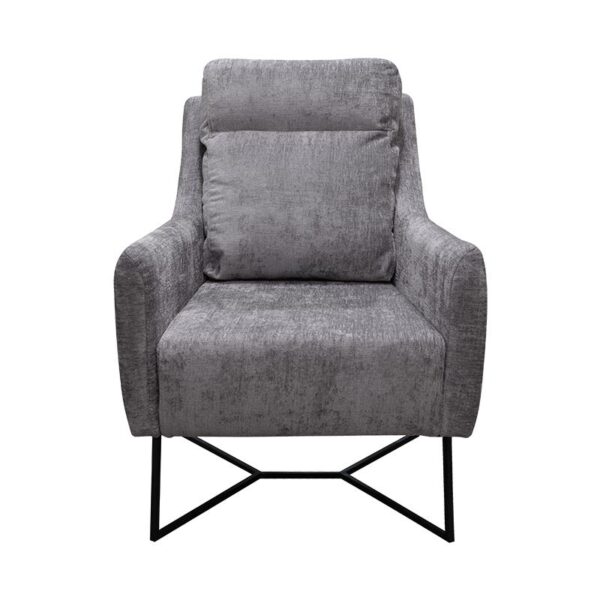 ΠΟΛΥΘΡΟΝΑ Fylliana New Giuliana ΜΠΕΖ ΥΦΑΣΜΑ ΜΕ ΜΕΤΑΛΛΙΚΑ ΠΟΔΙΑ 70x90x100εκ