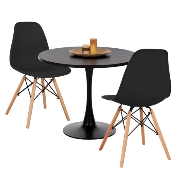 set-trapezarias-3tmch-fb921389-stroggylo-6.jpg ΣΕΤ ΤΡΑΠΕΖΑΡΙΑΣ 3ΤΜΧ ROLLO HM21389 ΣΤΡΟΓΓΥΛΟ ΤΡΑΠΕΖΙ--2 ΚΑΡΕΚΛΕΣ ΣΕ ΜΑΥΡΟ