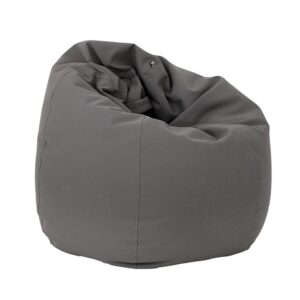 ΣΤΡΟΓΓΥΛΟ ΠΟΥΦ-ΣΚΑΜΠΟ Fylliana Lazy ΓΚΡΙ ΧΡΩΜΑ 110x90εκ