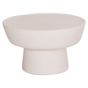 ΤΡΑΠΕΖΙ ΣΑΛΟΝΙΟΥ PIRSON HM18155.02 FIBER CEMENT ΣΕ ΛΕΥΚΟ--Φ60x36Υεκ.