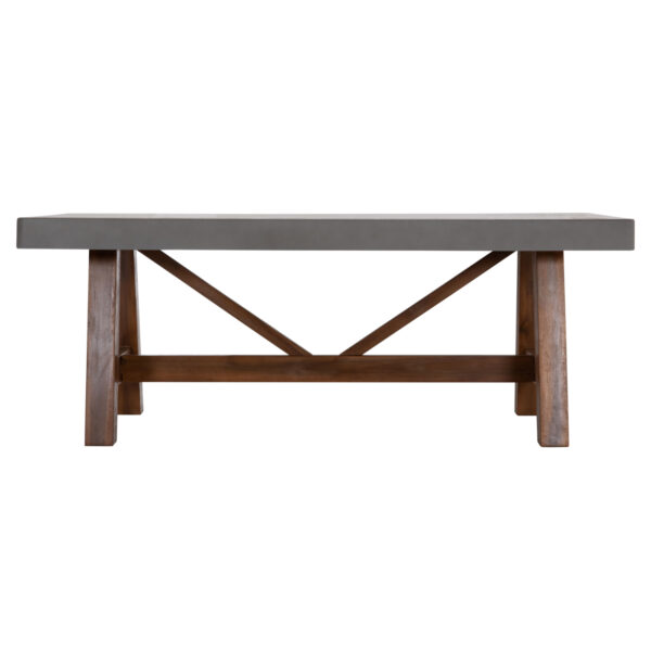 ΤΡΑΠΕΖΙ ΤΡΑΠΕΖΑΡΙΑΣ MAEVE HM6575.01 ΓΚΡΙ ΤΣΙΜΕΝΤΟ--ΞΥΛΟ ΑΚΑΚΙΑΣ 200x100x75Υεκ