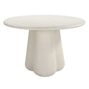 ΤΡΑΠΕΖΙ ΤΡΑΠΕΖΑΡΙΑΣ ΣΤΡΟΓΓΥΛΟ NAYU HM6583.02 ΜΠΕΖ FIBER CEMENT Φ120x75Υεκ