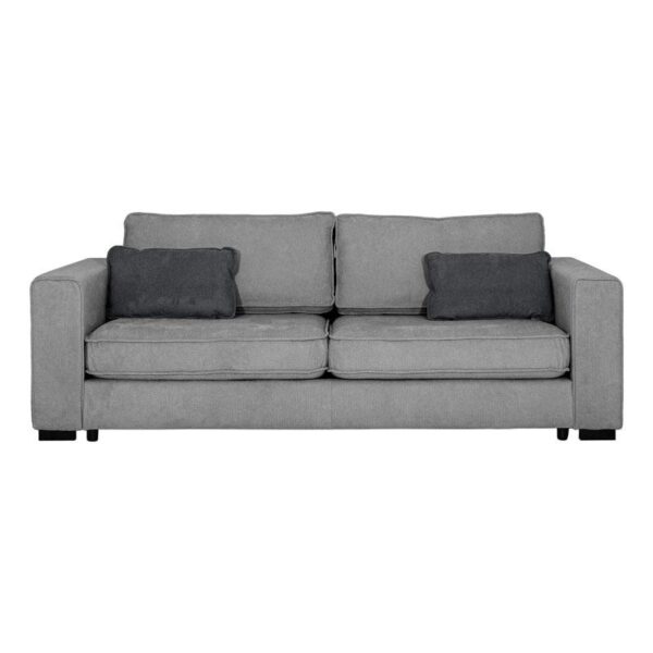 ΤΡΙΘΕΣΙΟΣ ΚΑΝΑΠΕΣ Huelva ΓΚΡΙ ΥΦΑΣΜΑ 231x93x86εκ