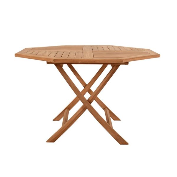 ΑΝΑΔΙΠΛΟΥΜΕΝΟ ΟΧΤΑΓΩΝΟ ΤΡΑΠΕΖΙ ΚΗΠΟΥ Fylliana Bali ΜΑΣΙΦ ΞΥΛΟ ΤΕΑΚ ΦΥΣΙΚΟ ΧΡΩΜΑ 120x75εκ