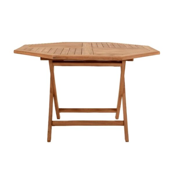 ΑΝΑΔΙΠΛΟΥΜΕΝΟ ΟΧΤΑΓΩΝΟ ΤΡΑΠΕΖΙ ΚΗΠΟΥ Fylliana Bali ΜΑΣΙΦ ΞΥΛΟ ΤΕΑΚ ΦΥΣΙΚΟ ΧΡΩΜΑ 120x75εκ