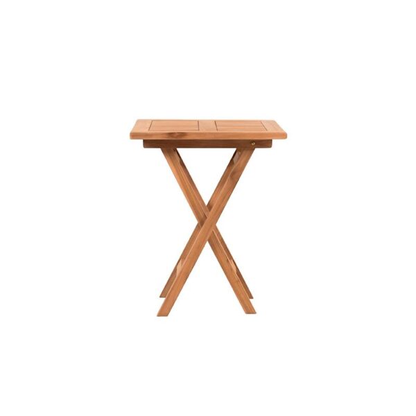 ΤΕΤΡΑΓΩΝΟ ΤΡΑΠΕΖΙ ΚΗΠΟΥ Fylliana Winston ΜΑΣΙΦ ΞΥΛΟ ΤΕΑΚ ΦΥΣΙΚΟ ΧΡΩΜΑ 60x60x75εκ