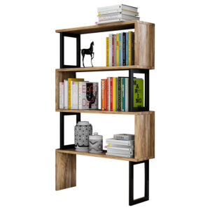 bibliothiki-karydi-me-mayro-skeleto-fb98.jpg ΒΙΒΛΙΟΘΗΚΗ INGRID ΚΑΡΥΔΙ ΜΕ ΜΑΥΡΟ ΣΚΕΛΕΤΟ HM8867.01 80x22x128 εκ.