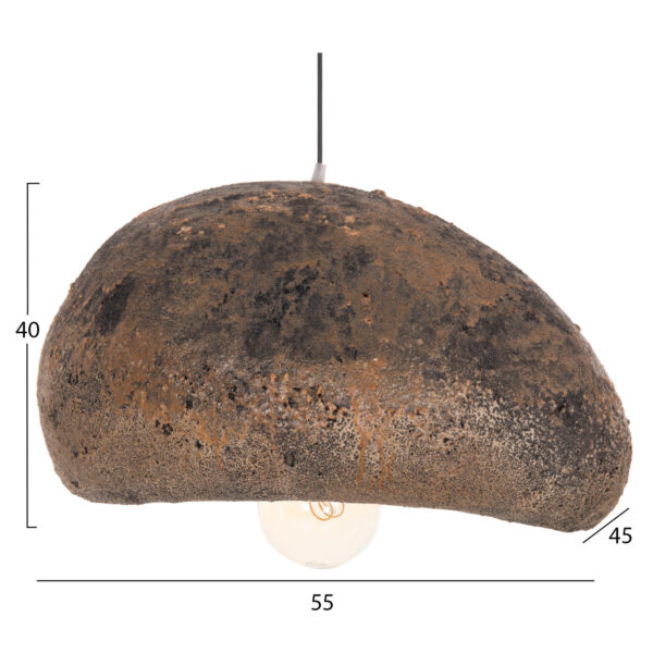 fotistiko-orofis-me-opsi-petras-fb944180-1.jpg ΦΩΤΙΣΤΙΚΟ ΟΡΟΦΗΣ ΜΕ ΟΨΗ ΠΕΤΡΑΣ STONER (M) HM4418.03 ΓΚΡΙ/ΚΑΦΕ--55x45x40Υεκ.