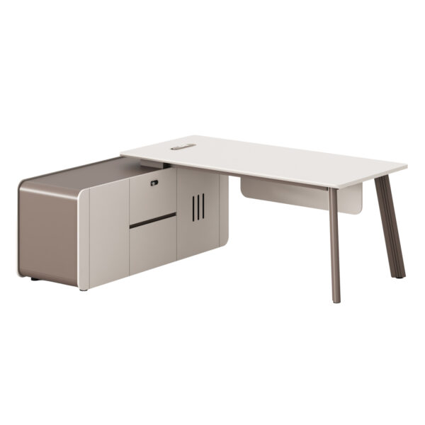 ΓΡΑΦΕΙΟ ΑΡΙΣΤΕΡΗ ΓΩΝΙΑ NEWLINE HM18271L ΜΕΛΑΜΙΝΗ ΕΚΡΟΥ-ΑΝΟΙΧΤΟ ΚΑΦΕ 200x165x75Υεκ