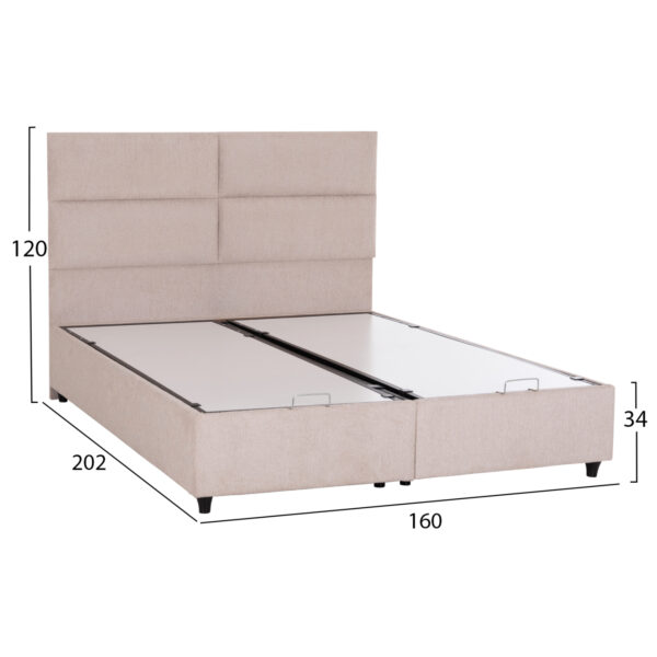 krebati-diplo-me-apothikeytiko-choro-fb9-2.jpg ΚΡΕΒΑΤΙ MILO ΔΙΠΛΟ ΜΕ ΑΠΟΘΗΚΕΥΤΙΚΟ ΧΩΡΟ HM622.32 ΜΠΕΖ ΥΦΑΣΜΑ-- ΓΙΑ ΣΤΡΩΜΑ 160x200εκ