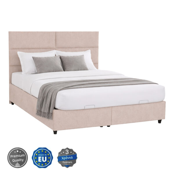 krebati-diplo-me-apothikeytiko-choro-fb9.jpg ΚΡΕΒΑΤΙ MILO ΔΙΠΛΟ ΜΕ ΑΠΟΘΗΚΕΥΤΙΚΟ ΧΩΡΟ HM622.32 ΜΠΕΖ ΥΦΑΣΜΑ-- ΓΙΑ ΣΤΡΩΜΑ 160x200εκ