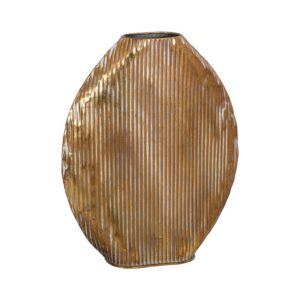 ΜΕΤΑΛΛΙΚΟ ΕΠΙΤΡΑΠΕΖΙΟ ΔΙΑΚΟΣΜΗΤΙΚΟ ΒΑΖΟ Fylliana FL0248 ΧΡΥΣΟ ΧΡΩΜΑ 40x11x54εκ