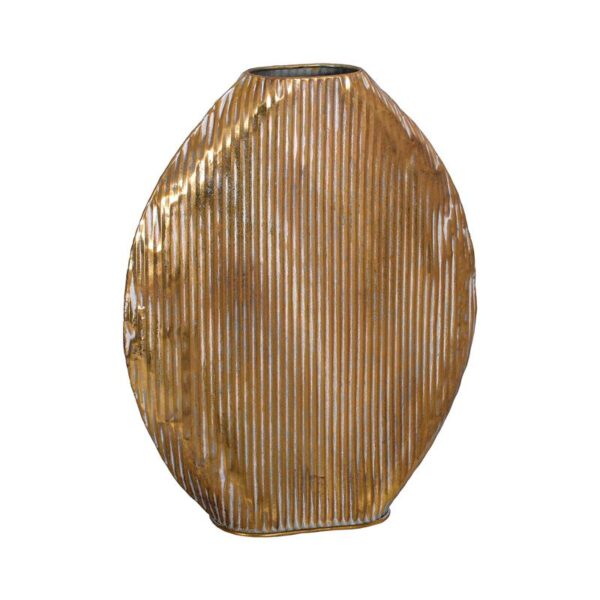 ΜΕΤΑΛΛΙΚΟ ΕΠΙΤΡΑΠΕΖΙΟ ΔΙΑΚΟΣΜΗΤΙΚΟ ΒΑΖΟ Fylliana FL0248 ΧΡΥΣΟ ΧΡΩΜΑ 40x11x54εκ