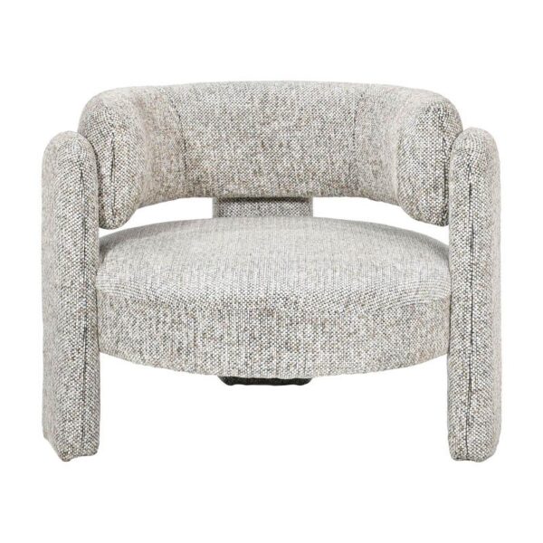 ΠΟΛΥΘΡΟΝΑ Fylliana FL6414 ΕΚΡΟΥ ΜΕ ΜΑΥΡΟ ΧΡΩΜΑ ΥΦΑΣΜΑΤΟΣ 88x94x73εκ