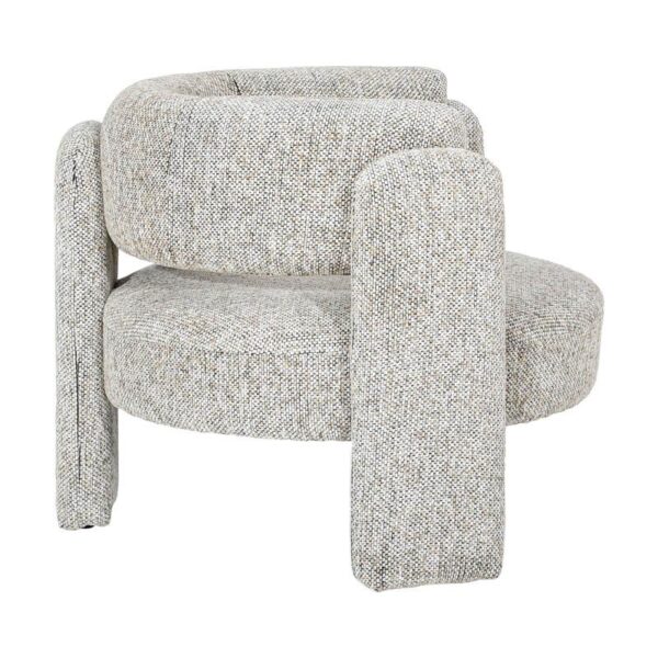 ΠΟΛΥΘΡΟΝΑ Fylliana FL6414 ΕΚΡΟΥ ΜΕ ΜΑΥΡΟ ΧΡΩΜΑ ΥΦΑΣΜΑΤΟΣ 88x94x73εκ