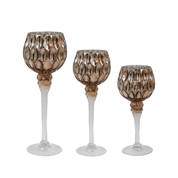 ΣΕΤ 3 ΓΥΑΛΙΝΑ ΚΗΡΟΠΗΓΙΑ Fylliana FL63109 ΑΝΟΙΧΤΟ ΚΑΦΕ ΧΡΩΜΑ 20-25-30εκ