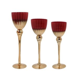 ΣΕΤ 3 ΓΥΑΛΙΝΑ ΚΗΡΟΠΗΓΙΑ Fylliana FL6699 ΚΟΚΚΙΝΟ ΧΡΩΜΑ 30-35-40εκ