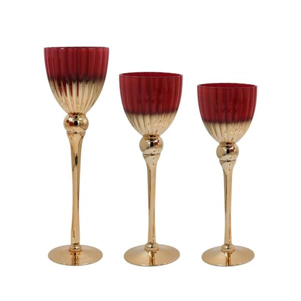 ΣΕΤ 3 ΓΥΑΛΙΝΑ ΚΗΡΟΠΗΓΙΑ Fylliana FL6699 ΚΟΚΚΙΝΟ ΧΡΩΜΑ 30-35-40εκ