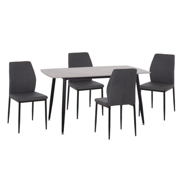 ΣΕΤ ΤΡΑΠΕΖΑΡΙΑΣ 5ΤΜΧ RAVEN HM10743 ΚΕΡΑΜΙΚΟ TOP ΓΚΡΙ ΜΑΡΜΑΡΟ--ΓΚΡΙ ΥΦΑΣΜΑ