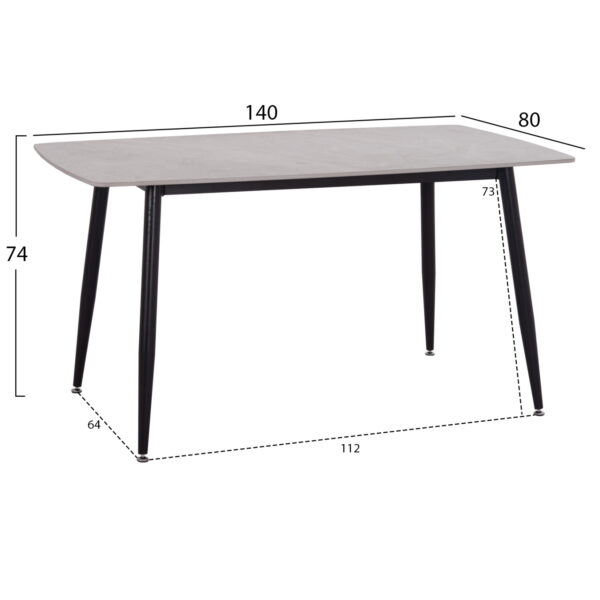 ΣΕΤ ΤΡΑΠΕΖΑΡΙΑΣ 5ΤΜΧ RAVEN HM10743 ΚΕΡΑΜΙΚΟ TOP ΓΚΡΙ ΜΑΡΜΑΡΟ--ΓΚΡΙ ΥΦΑΣΜΑ