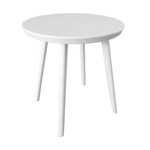 ΣΤΡΟΓΓΥΛΟ ΤΡΑΠΕΖΑΚΙ ΚΗΠΟΥ ΜΕ ABS ΕΠΙΦΑΝΕΙΑ FYLLIANA FL8871 ΛΕΥΚΟ ΧΡΩΜΑ 50x52εκ