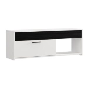 ΕΠΙΠΛΟ ΤΗΛΕΟΡΑΣΗΣ GROSSETO TV 122 ΛΕΥΚΟ-ΜΑΥΡΟ OAK 122x33x44εκ
