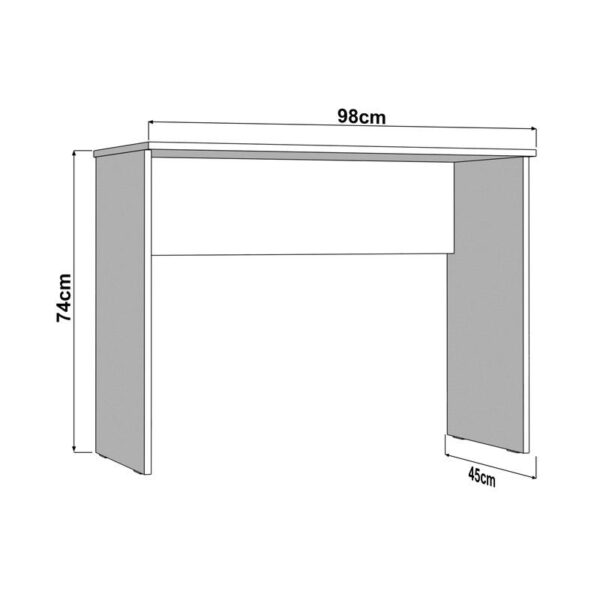 ΓΡΑΦΕΙΟ DIOFANT ΛΕΥΚΟ ΧΡΩΜΑ 98x45x74εκ