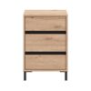 ΚΟΜΟΔΙΝΟ MARRON NO3F ARTISAN OAK/ΜΑΥΡΟ ΜΑΤΤ ΧΡΩΜΑ 48x40x71εκ