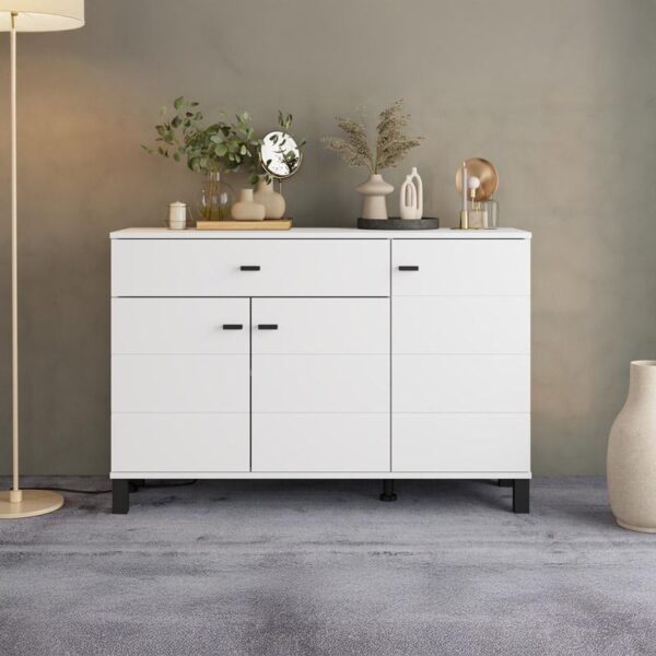 ΚΟΜΟΤΑ-ΜΠΟΥΦΕΣ ALMOND 115 3K1F3V ΛΕΥΚΟ ΧΡΩΜΑ 116x35x78εκ