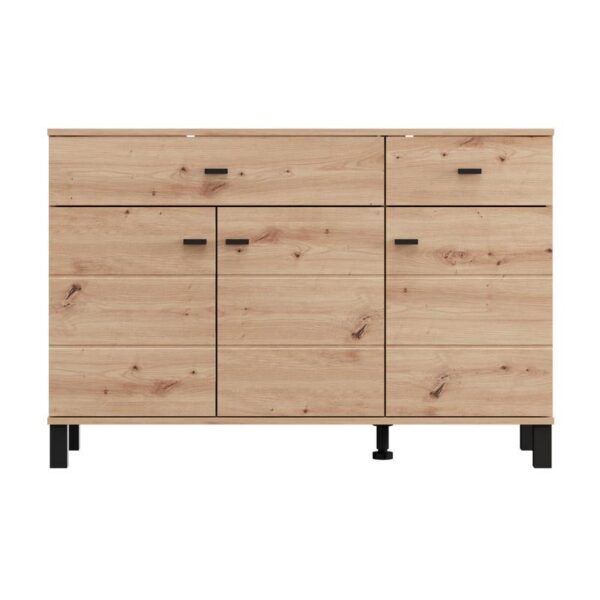 ΚΟΜΟΤΑ-ΜΠΟΥΦΕΣ ALMOND 115 3K2F3V ARTISAN OAK ΧΡΩΜΑ 116x35x78εκ