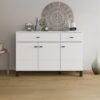 ΚΟΜΟΤΑ-ΜΠΟΥΦΕΣ ALMOND 115 3K2F3V ΛΕΥΚΟ ΧΡΩΜΑ 116x35x78εκ