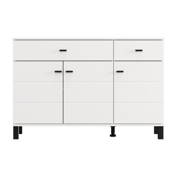 ΚΟΜΟΤΑ-ΜΠΟΥΦΕΣ ALMOND 115 3K2F3V ΛΕΥΚΟ ΧΡΩΜΑ 116x35x78εκ