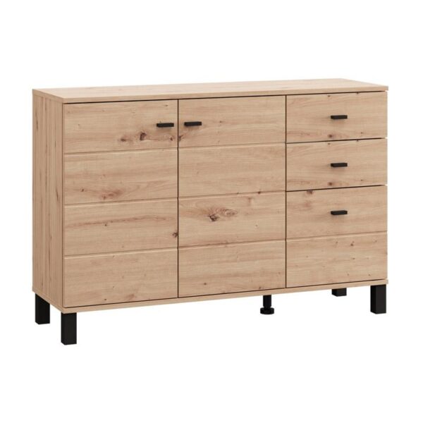 ΚΟΜΟΤΑ-ΜΠΟΥΦΕΣ ALMOND 115 3K3F2V ARTISAN OAK ΧΡΩΜΑ 116x35x78εκ