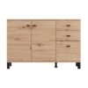 ΚΟΜΟΤΑ-ΜΠΟΥΦΕΣ ALMOND 115 3K3F2V ARTISAN OAK ΧΡΩΜΑ 116x35x78εκ